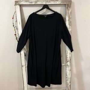 J. Jill Black Midi Dress